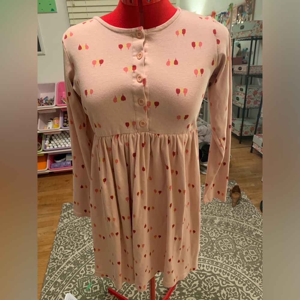 Hanna Anderson tulip long sleeve big girls dress